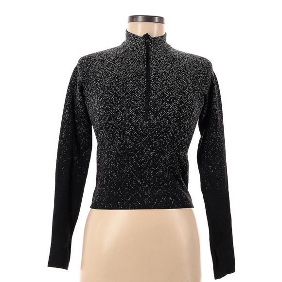 🖤Lululemon Rest Less Cropped 1/2 Zip
Herringbone Fade Black / White Sz 6✨Like 🆕 - Picture 5 of 7